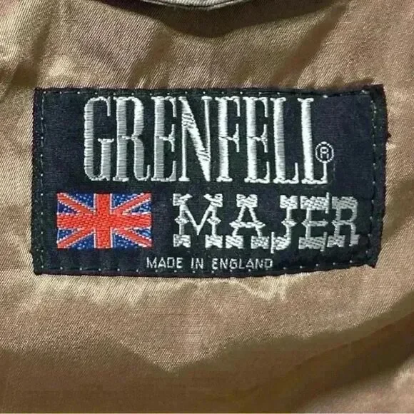 Vintage Grenfell Major Trench Coat - 100% Cotton Lined - Made in England. Sz 42 - Picture 10 of 16